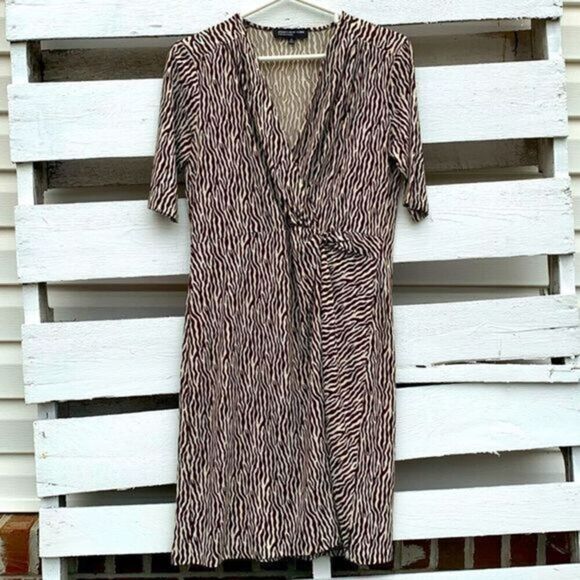 Zebra Print Jones New York Collection Dress - Picture 1 of 8